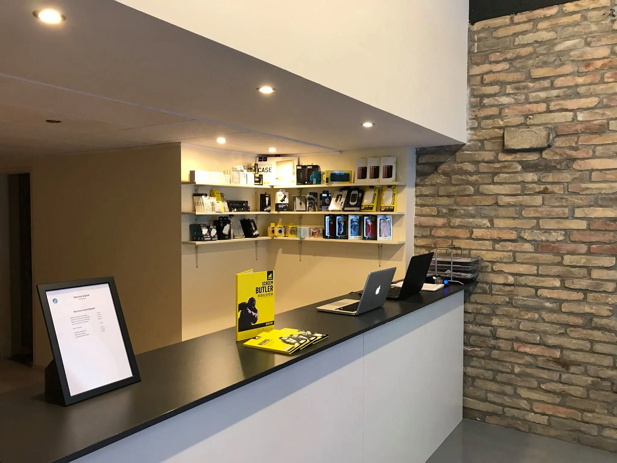 The interior of the iPrestige store in Budapest