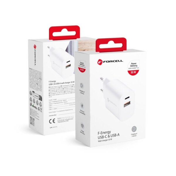 FORCELL F-ENERGY TFK-TC-35WPD travel charger Type C, 35W