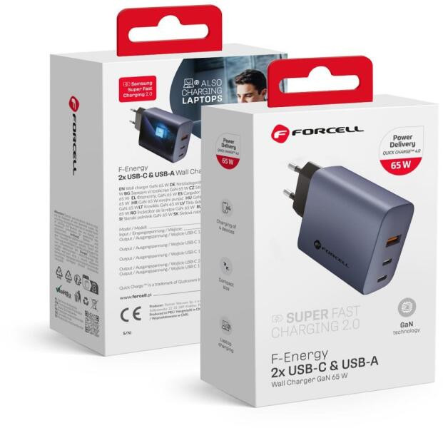 FORCELL F-ENERGY GaN VT-42B travel charger