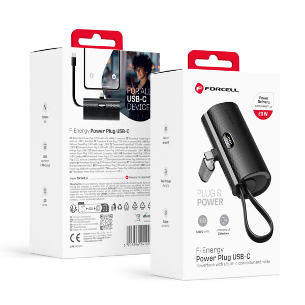 FORCELL F-ENERGY Power Plug F5K3 powerbank – White