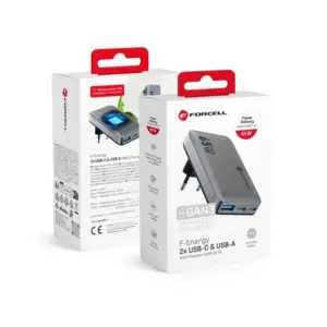forcell-f-energy-gan-vt-47-ultra-slim-utazo-tolto-2-x-type-c-usb-a-pd-qc4-0-4a-65w-szurke-