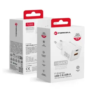forcell-f-energy-mini-gan-iii-vt-35-utazotolto-1-x-type-c-1x-usb-a-csatlakozoval-pd-qc4-0-