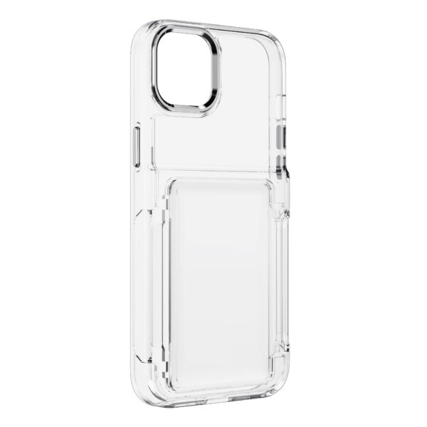 Forcell Clear CardShield – Prémium Átlátszó Tok Kártyatartóval – 15 Pro